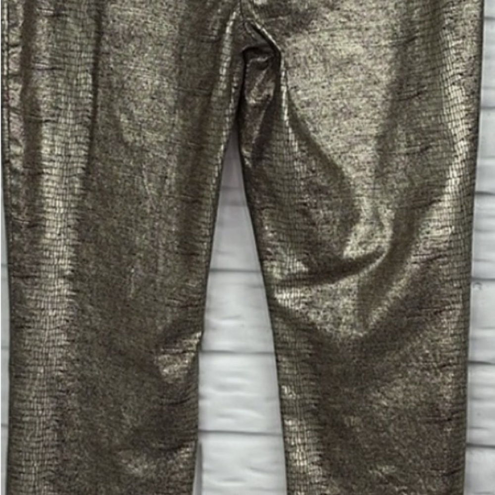 Alfani Petite Gold Textured Pants - Size 8P